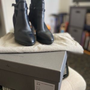 Aquatalia Navy Suede/Leather Boots